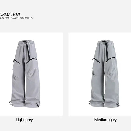 Thin workwear pants for men 2025 new style summer loose straight-leg men's pants wide-leg casual pants