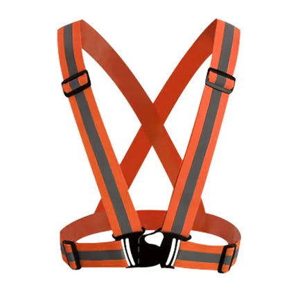 Reflective Safety Vests Lightweight Adjustable Elastic Vest Jacket Hi Vis Reflective Strips for Traffic Control Running Cycling