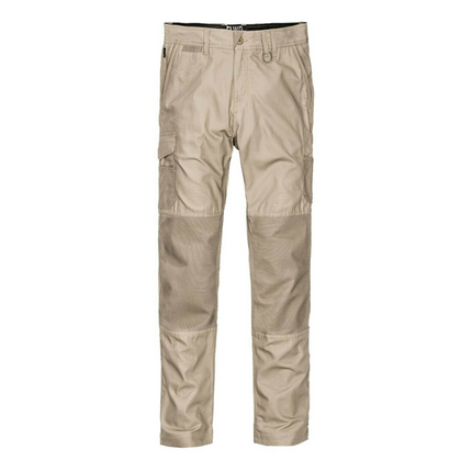 Mens Elwood Slim Pants Stretch Canvas Work Utility Safety Tradie Phone EWD105-KarWorkwear