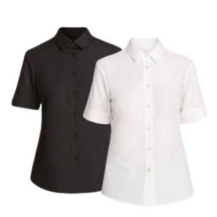 NNT Womens Short Sleeve Shirt Classic Fit Collared Business Shirt CATU8H-KarWorkwear