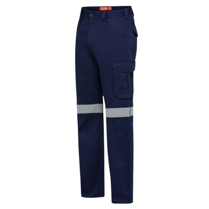Mens Hard Yakka Gen Y Cargo Cotton Drill Pants Safety Taped Heavy Duty Y02750-KarWorkwear