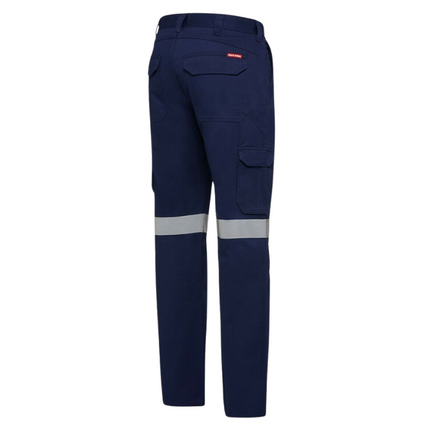 Mens Hard Yakka Gen Y Cargo Cotton Drill Pants Safety Taped Heavy Duty Y02750-KarWorkwear