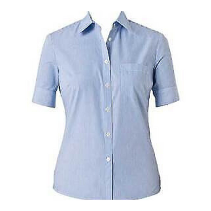 NNT Womens Cotton Blend Balance Stripe S/S Sction BK Shirt Business Shirt CAT47A-KarWorkwear