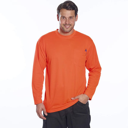 S579 Non ANSI Pocket Long Sleeve T-Shirt Yellow, X-Large