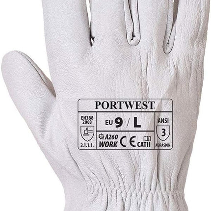 Oves Driver Glove Heavy Duty Hand Gauntlets Protection Safety Work Wear ANSI 105, X Large