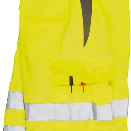 Hi-Vis P/C Shorts Cargo Visibility Reflective Summer Cool Work Wear Pants ANSI E