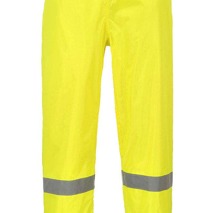 H444 Hi-Vis Classic Contrast Work Pants Reflective Waterproof Rain ANSI E