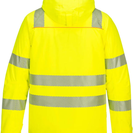 DX461 Men'S DX4 Waterproof Hi Vis Winter Jacket Safety Workwear Hooded with Pockets