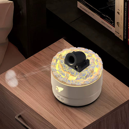 Volcanic Crack Light Cannons Humidifier Essential Oil Diffuser with Timer Cannon Blast Aroma Humidifier Aromatherapy Diffuser
