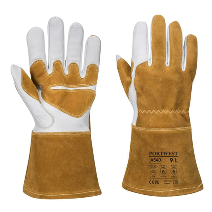 A540 Ultra Welding Gauntlet Gloves Brown, X-Large-KarWorkwear