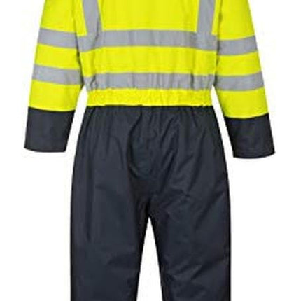 S485 Hi-Vis Contrast Coverall Yellow/Black, Medium