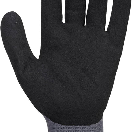 A350 Grip Work Gloves - Lightweight Nitrile Foam Dermiflex Safety Gloves Black