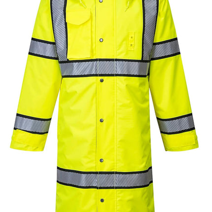 Hi-Vis Reversible Raincoat - UH447, Yellow/Black, XL