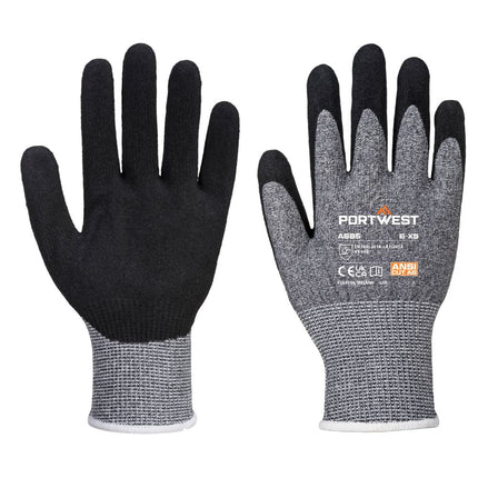 A665 VHR Advanced Cut Gloves Gray, Small-KarWorkwear