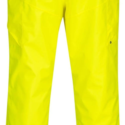 PW386 Hi Vis Womens Rain Trousers Waterproof 300D Oxford Work over Pants with Segmented Reflective Tape