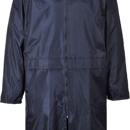Classic Rain Coat Adult Waterproof Long Protection Hooded Work Wear Trench