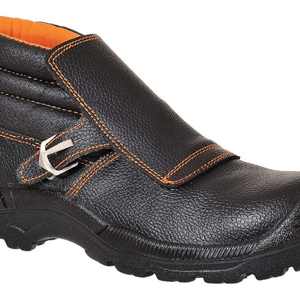 FW07BKR46 Compositelite Welders Boot, US Size 12 Split Leather, Black