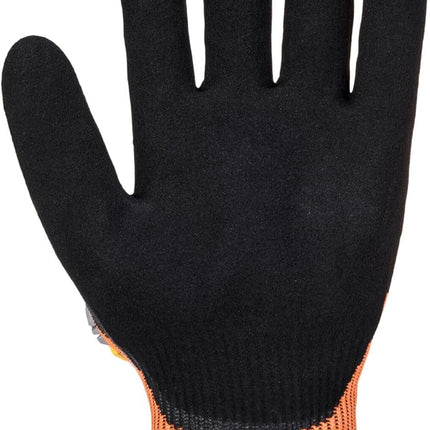 A727 anti Impact Safety Work Gloves - Cut Resistant & Impact Reducing Protective Work Gloves Orange/Black