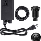Stainless Steel Black / Single Outlet Short/2''
