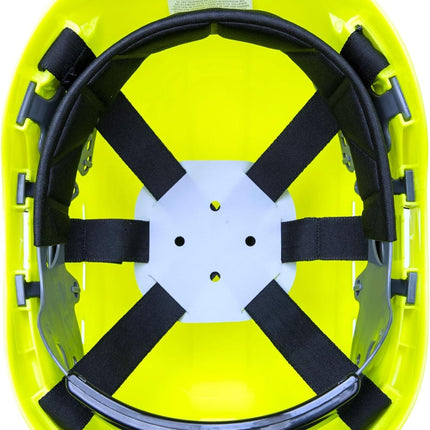 PS63 Height Endurance Vented Hard Hat Safety Helmet Hi Vis