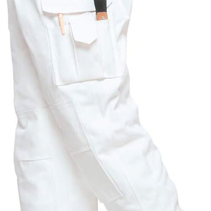 Painters Trousers Work Pants Protection Protect Overall Decorator Paint, Small White