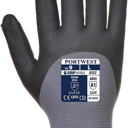 Dermiflex Ultra Glove Handling Work Protective Safety Grip Resistant ANSI 105, Large