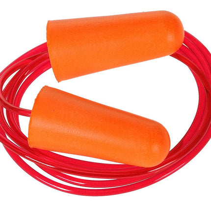 Corded PU Foam Ear Plug (200) Reusable Protection Work Safety Sound Noise ANSI S3.19