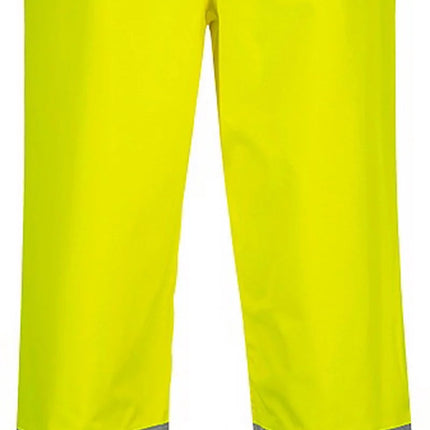 S486 Hi-Vis Lightweight Waterproof Two Tone Traffic Pants Yellow/Black, 4X-Large-KarWorkwear