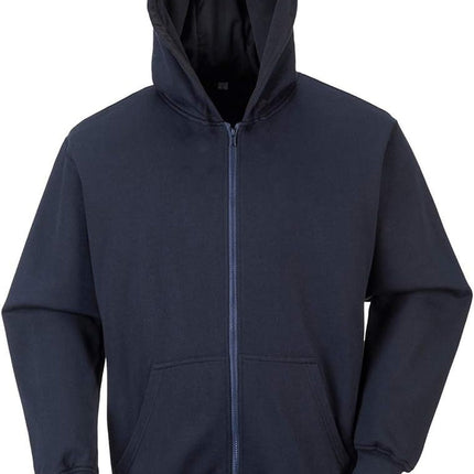Hi-Vis 2-Tone Zipped Hoodie Visibility Reflective Safety Work Sweatshirt Jumperansi 3