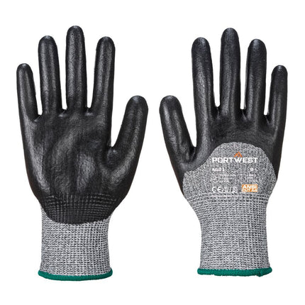 A620 Cut Resistant Work Gloves PU Palm Dipped Gloves Gray, Large-KarWorkwear