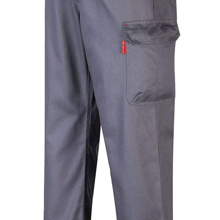 BZ31 Mens Safety Cargo Pants in Flame Resistant Bizweld ASTM NFPA, Gray, 3 XLT