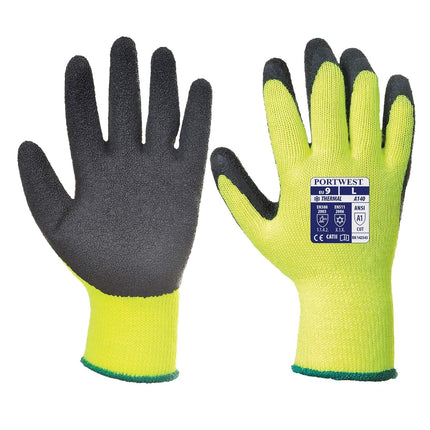 A140 Thermal Grip Glove Black, X-Small