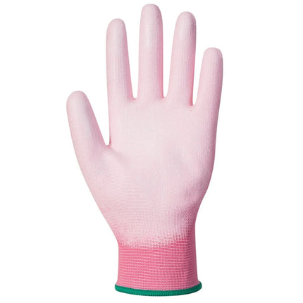 A120 Work Gloves PU Palm Dipped Abrasion and Tear Resistant Pink, Medium-KarWorkwear