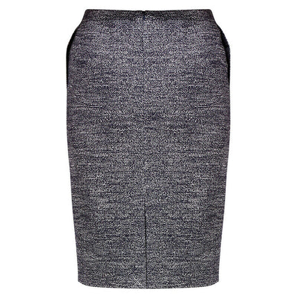 NNT Womens Business Textured Tweet Pencil Skirt Cotton Knee length CAT2NG-KarWorkwear