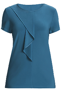 NNT Womens Soft Jersey S/S Round Neck T- Top Blouse Relaxed Fit CATU64-KarWorkwear