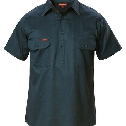 Hard Yakka Short Sleeve Closed Front Cotton Shirt Y07540-KarWorkwear