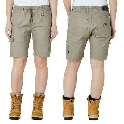 Womens Elwood Elastic Utility Shorts Cargo Phone Pocket Work Tough Comfy EWD602-KarWorkwear