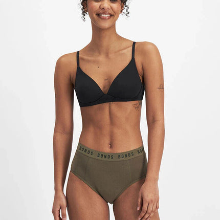 Bonds Womens Bloody Comfy Period Full Brief Heavy Absorbent Undies 6 Pack WTGLA-KarWorkwear