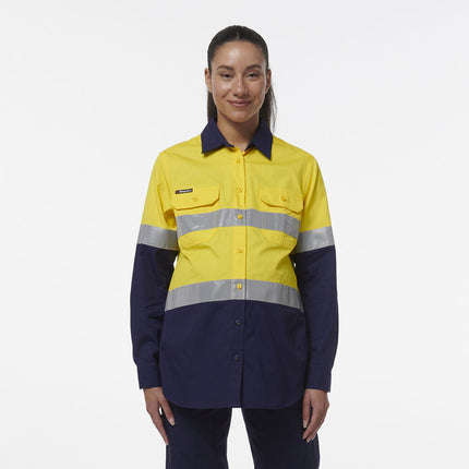 KingGee Womens Workcool Maternity Reflective Shirt K44234-KarWorkwear