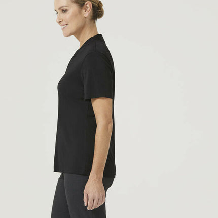 NNT Womens Matt Jersey V Neck Business Short Sleeve Formal Shirt Comfy CATUHP-KarWorkwear