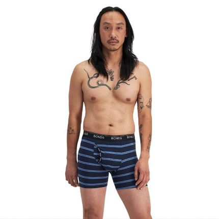 Bonds Mens Guyfront Mid Trunk Soft Seamfree Sides & Functional Fly Opening MWUN-KarWorkwear