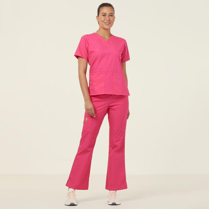 NNT Womens 4 Pack Wonderwink Origins V Neckline Comfy Scrub Top Bravo CATU66-KarWorkwear