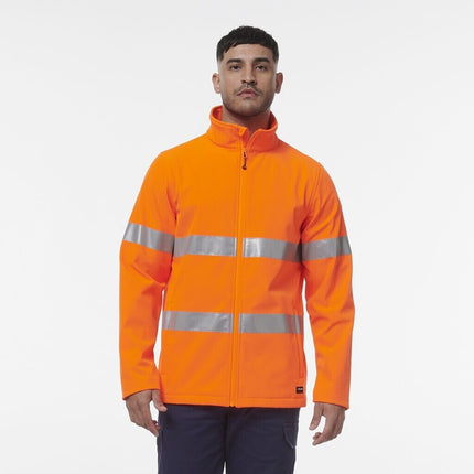 KingGee Mens Reflective Softshell Water Resistant Safety Work Jacket K55039-KarWorkwear