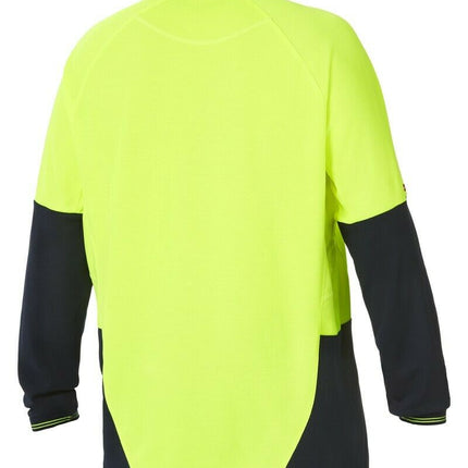 Hard Yakka Koolgear Hi-Vis Summer Long Sleeve Vent Polo Shirt Work Y11389-KarWorkwear