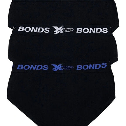Bonds Mens X-Temp Brief Stretchy Wide Waistband Super Flat Seams 3 Pack MWHM3A-KarWorkwear