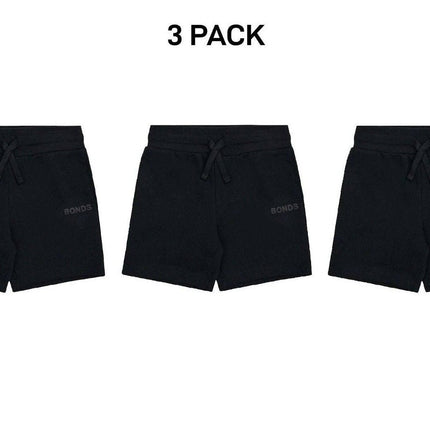 Bonds Kids Tech Sweats Short Lightweight Soft Rib Waistband Sporty 3 Pack KVQPK-KarWorkwear