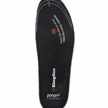 KingGee Mens Tradie Insoles Memory Foam Comfort Trim To Fit Work Safety K09500-KarWorkwear