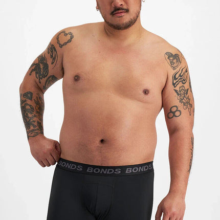 Bonds Mens Quickdry Mid Trunk Wide Inner Leg Panel Moisture Wicking Support MWQK-KarWorkwear