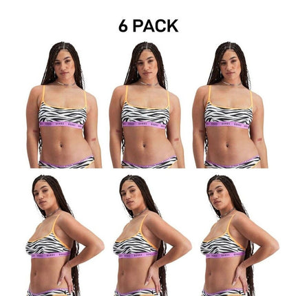 Bonds Womens Icons Scoop Crop Support Coverage and Confident Bra 6 Pack YWN8-KarWorkwear