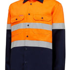 S / Orange & Navy